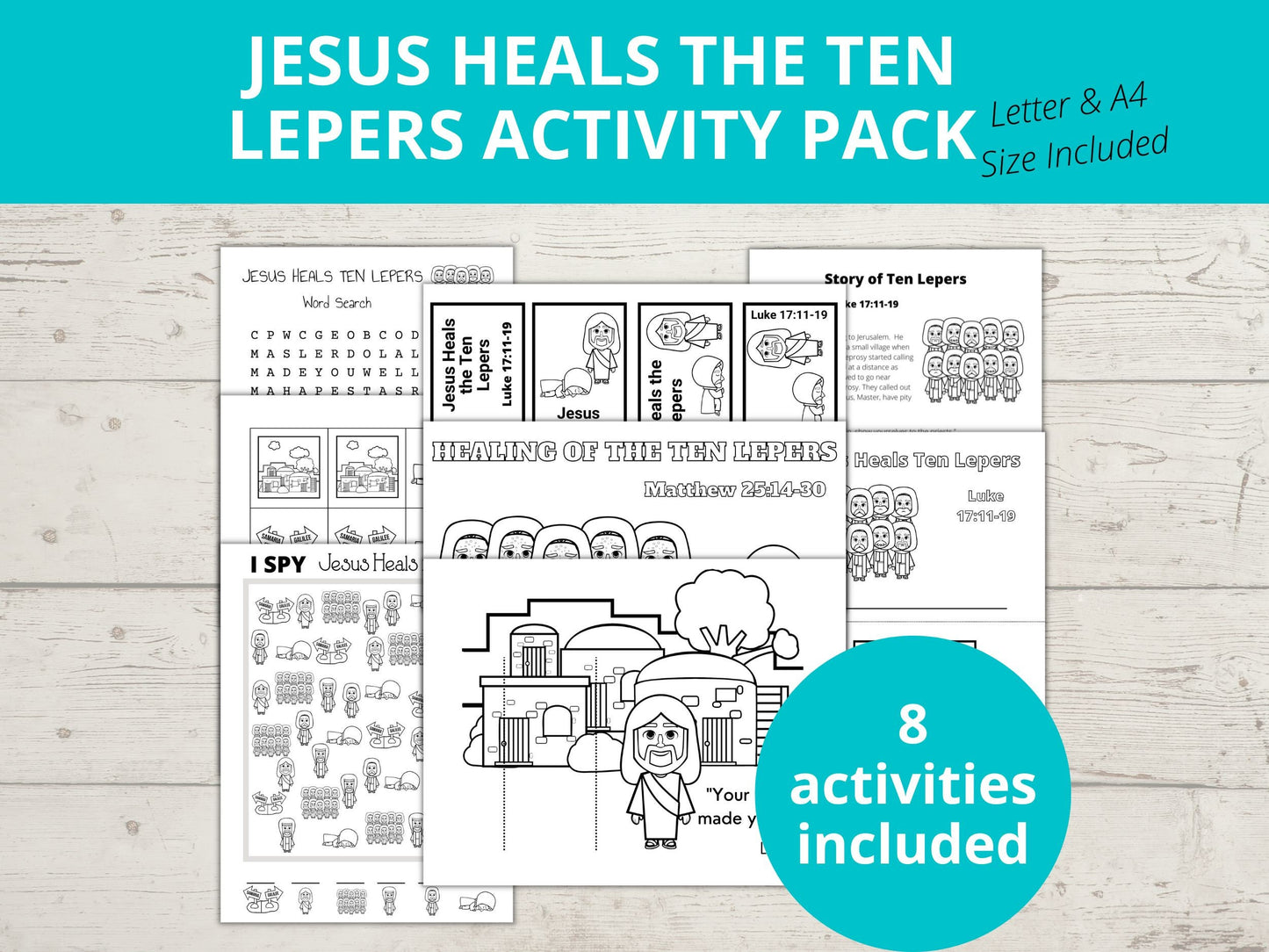 Ten Lepers Printable Activity Pack