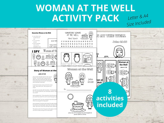 Woman and the Well Printable Activity Pack