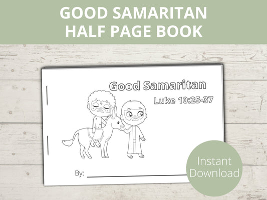 Good Samaritan Printable Half Page Book