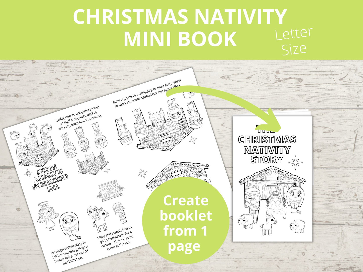 Christmas Nativity Printable Mini Book