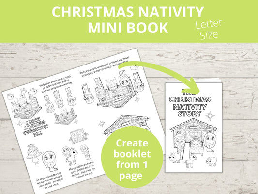 Christmas Nativity Printable Mini Book