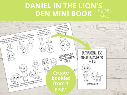 Daniel in the Lion's Den Printable Mini Book