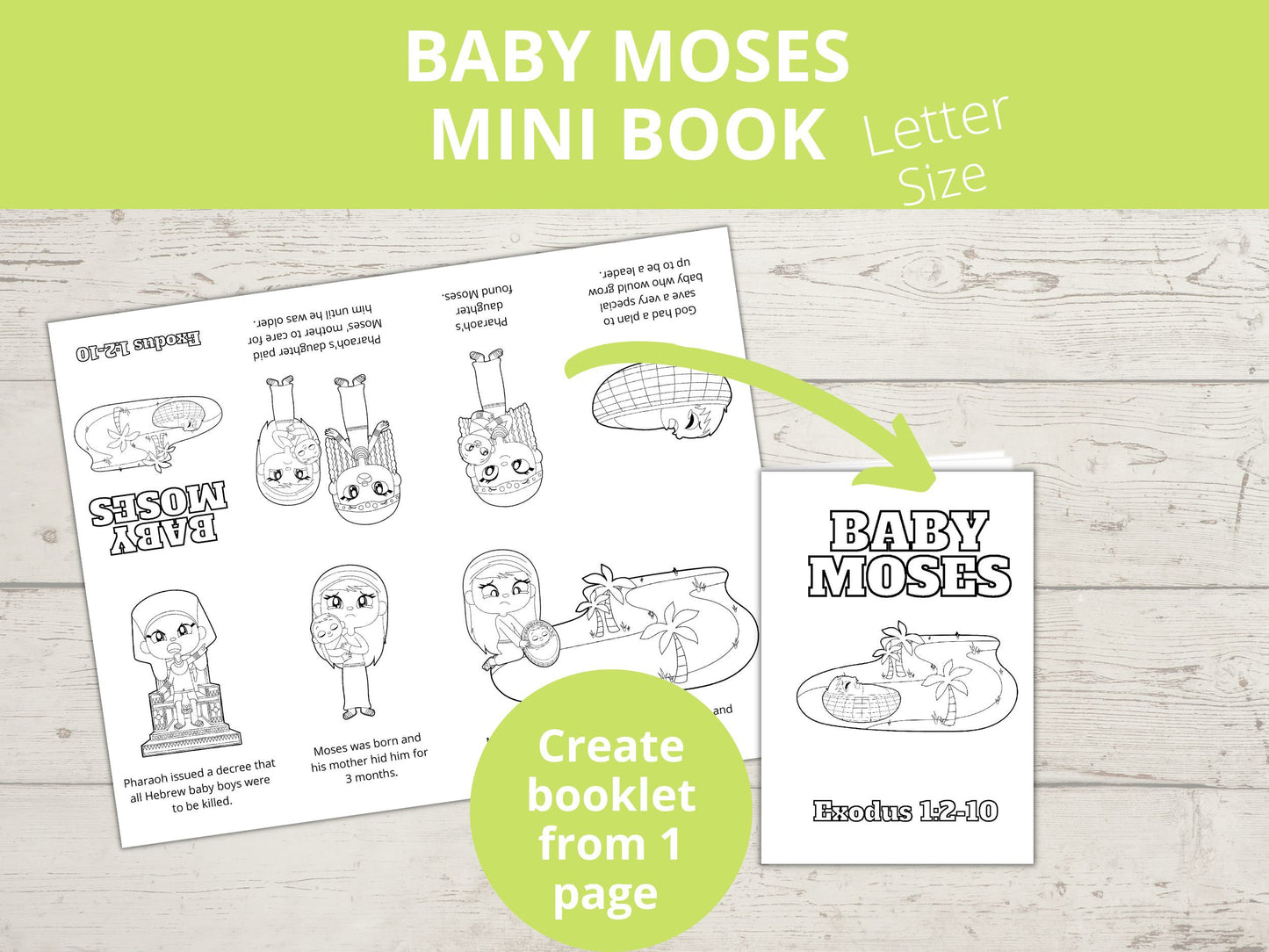 Baby Moses Printable Mini Book