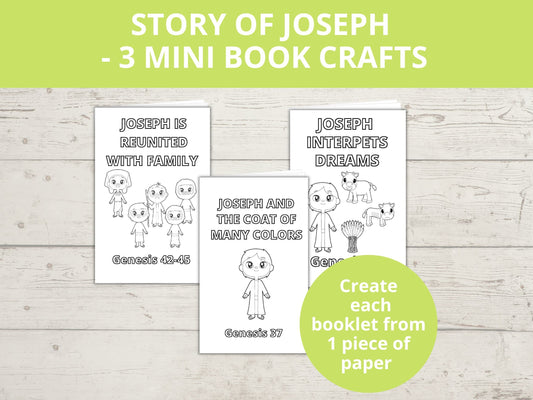 Joseph and the Coat of Many Colors Printable Mini Book