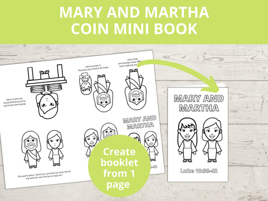 Martha and Mary Printable Mini Book