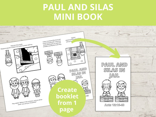 Paul and Silas Printable Mini Book