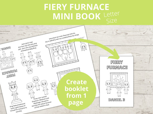 Fiery Furnace/ Shadrach Meshach Abednego Printable Mini Book