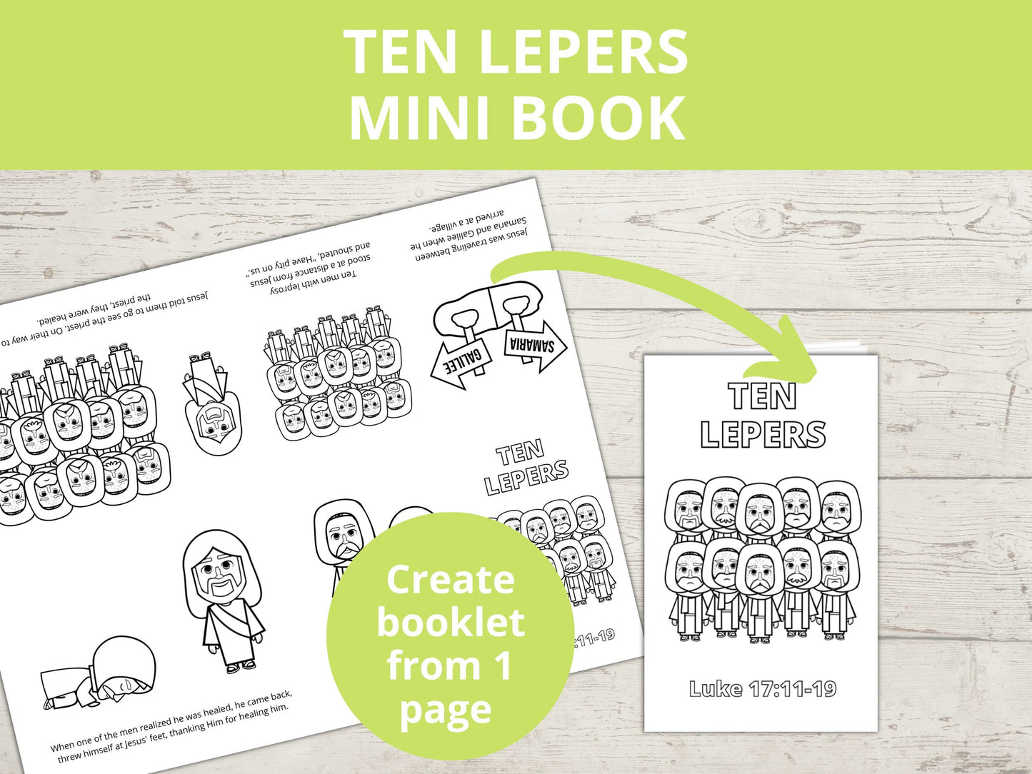 Ten Lepers Printable Mini Book