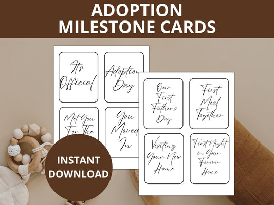 Adoption Milestone Cards