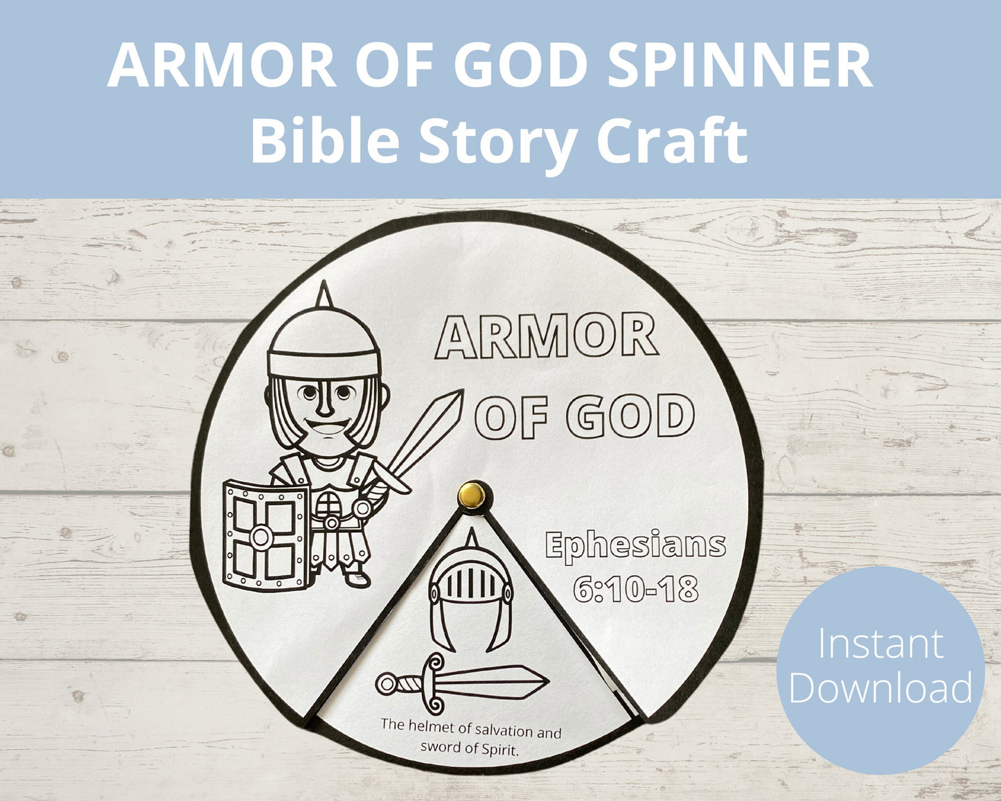 Armor of God Printable Spinner