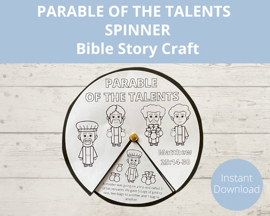 Parable of the Talents Printable Spinner