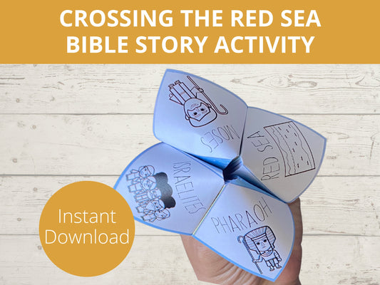 Crossing the Red Sea Printable Cootie Catcher