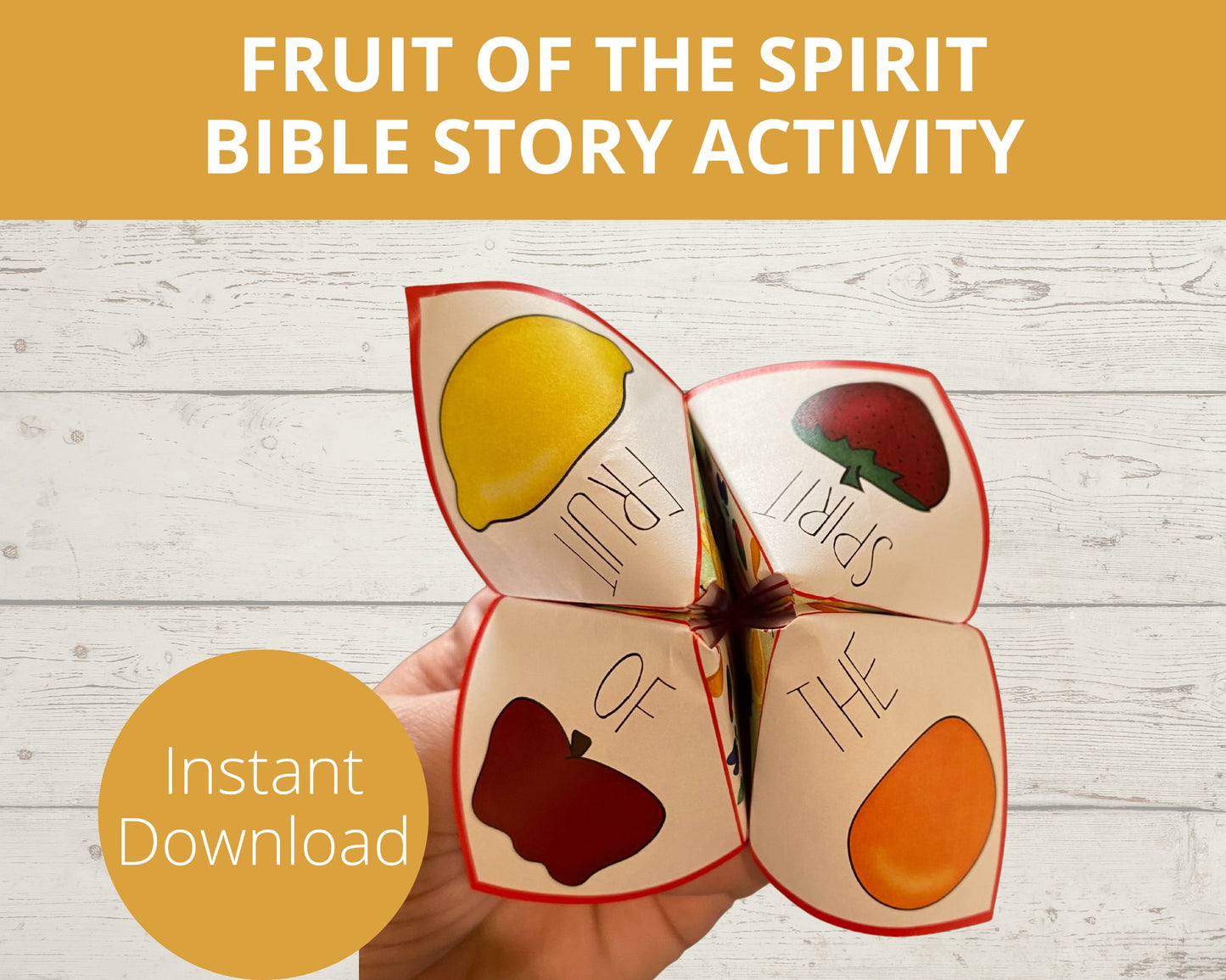 Fruit of the Spirit Printable Cootie Catcher