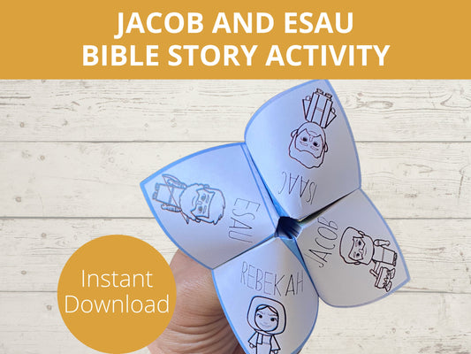 Jacob and Esau Printable Cootie Catcher