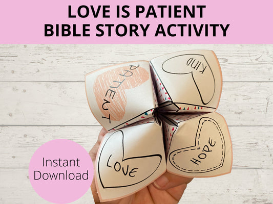 Love is Patient Printable Cootie Catcher