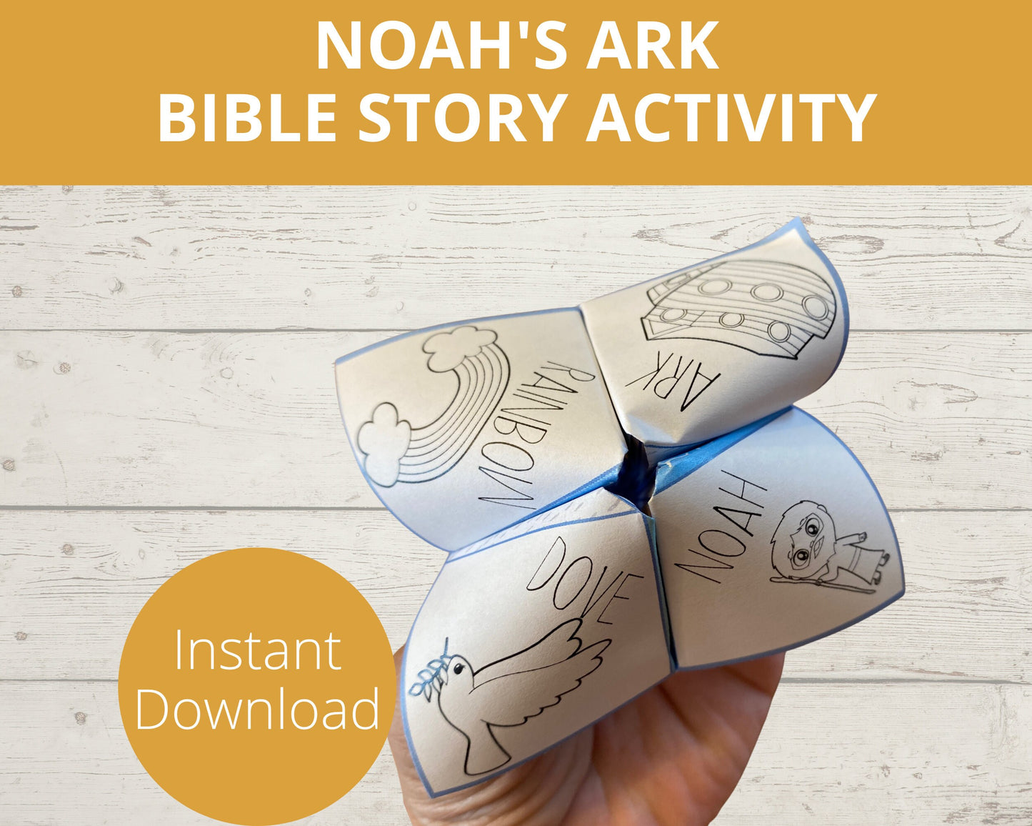 Noah's Ark Printable Cootie Catcher