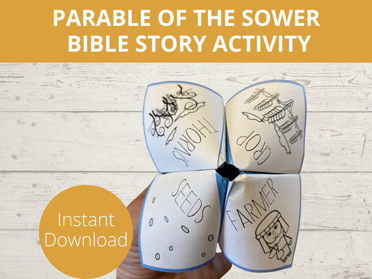 Parable of the Sower Printable Cootie Catcher