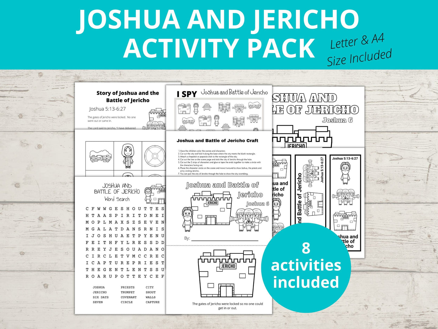 Battle of Jericho Printable Activity Pack