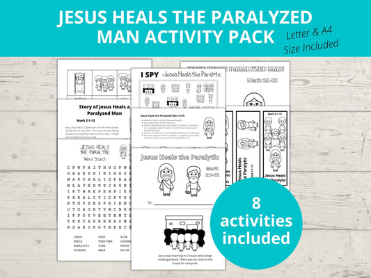 Jesus Heals a Paralyzed Man Activity Pack