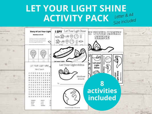 Let Your Light ShinePrintable Activity Pack