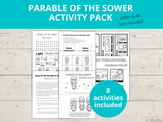 Parable of the Sower Printable Activity Pack