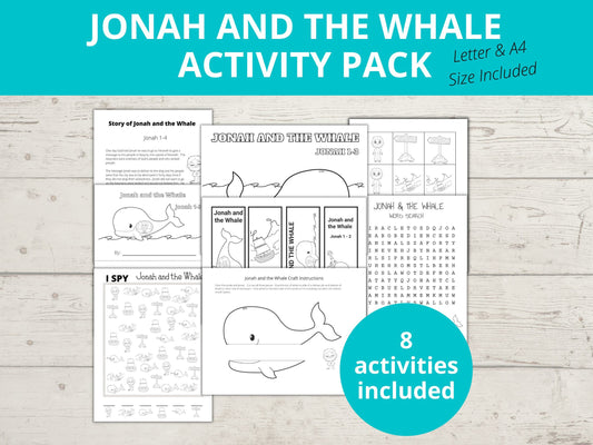 Jonah and the Whale Printable Activity Pack