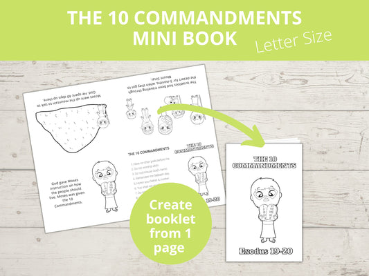 10 Commandments Printable Mini Books