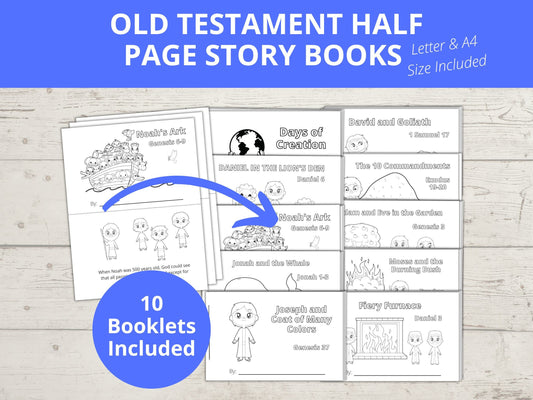 Collection of Old Testament Half Page Bible Story Books