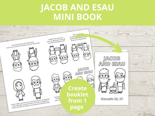 Jacob and Esau Printable Mini book