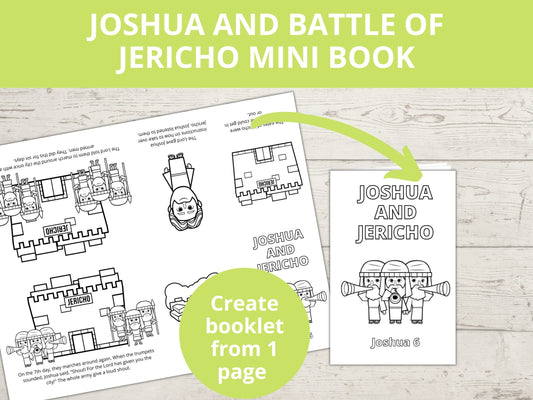 Joshua and the Battle of Jericho Printable Mini Book