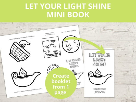 Let your Light Shine Printable Mini Book