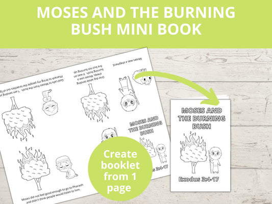 Moses and the Burning Bush Printable Mini Book