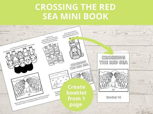 Crossing the Red Sea Printable Mini Book