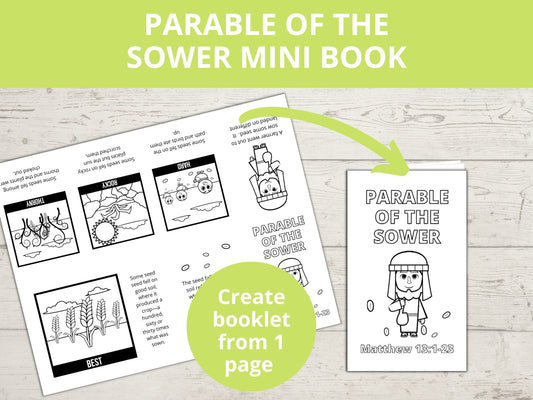 Parable of the Sower Printable Mini book