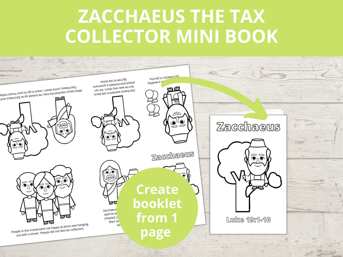 Zacchaeus Printable Min Book