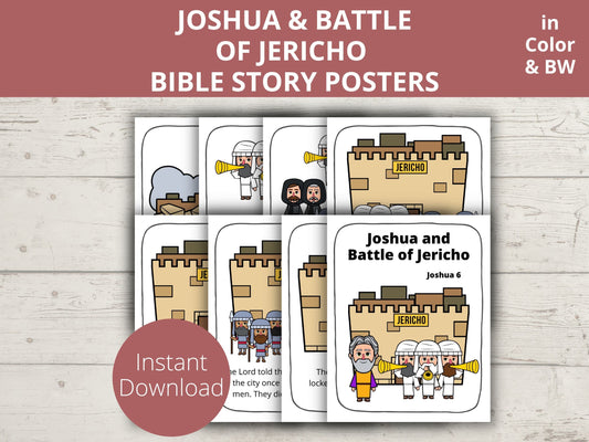 Battle of Jericho Posters and Coloring Pages