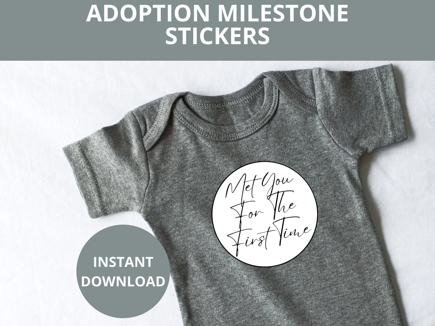 Adoption Milestone Stickers