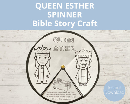 Queen Esther Printable Spinner