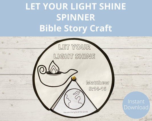 Let your Light ShinePrintable Spinner