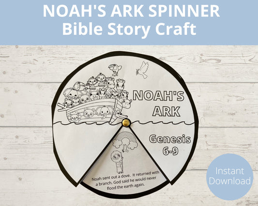 Noah's Ark Printable Spinner