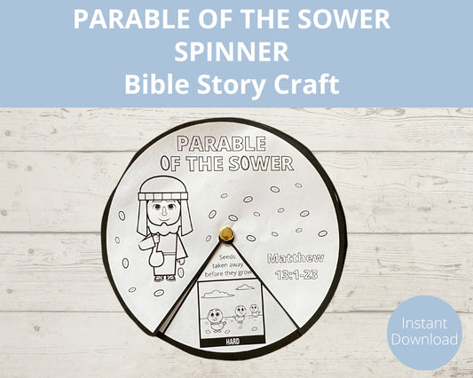 Parable of the Sower Printable Spinner