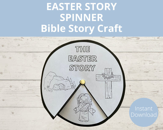 Easter Bible Story Printable Spinner