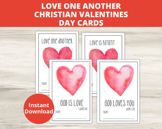 Love One Another Printable Valentine Cards