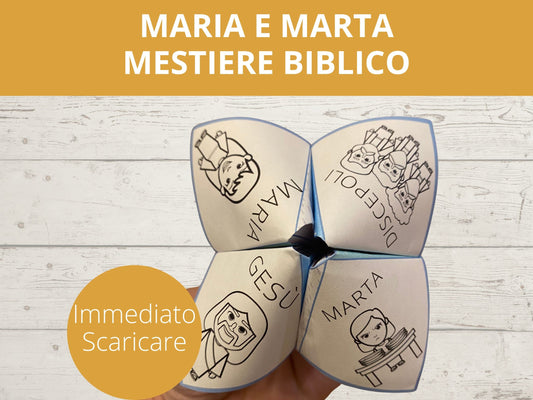 Italian - Mary and Martha Cootie Catcher