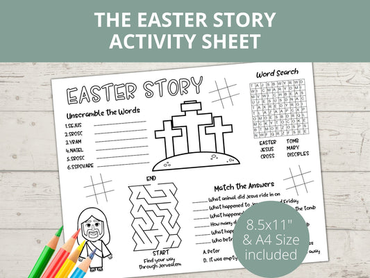 Easter Story Printable Activity Page