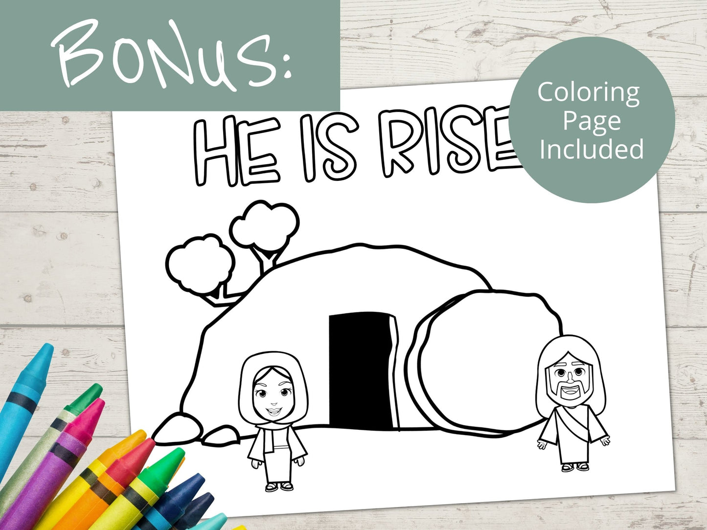 Easter Story Printable Activity Page