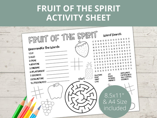 Fruit of the Spirit Activity Page