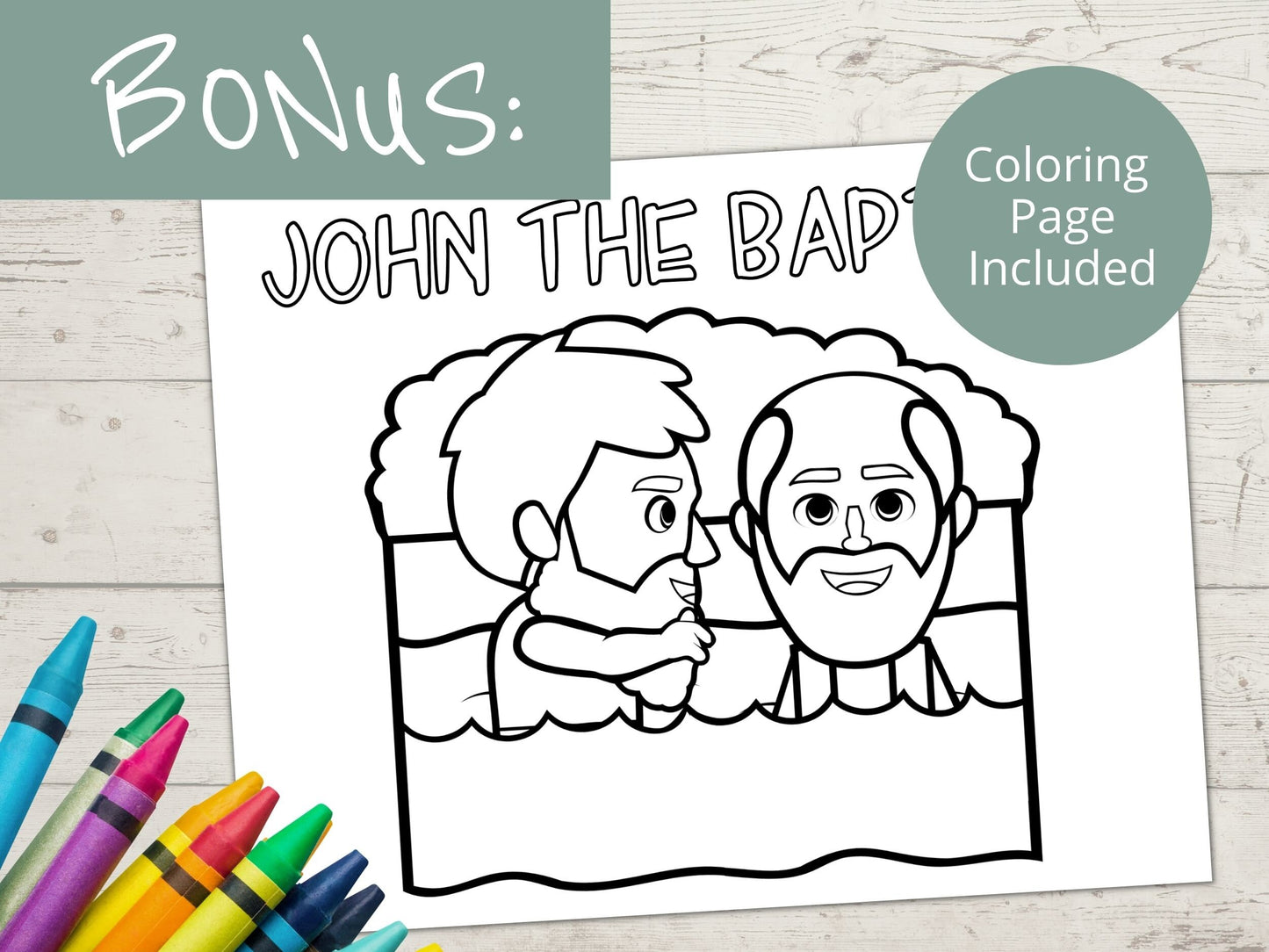 John the Baptist Printable Activity Page