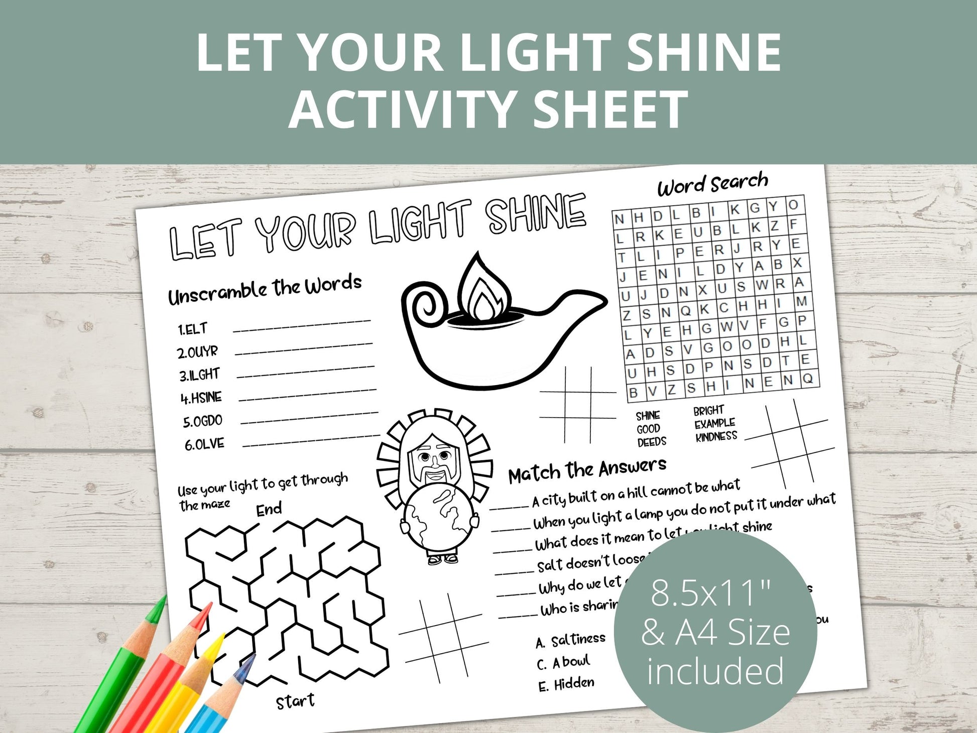 Let Your Light Shine Activity Page – Stored Up Treasure let-your-light-shine-activity-page-stored-up-treasure