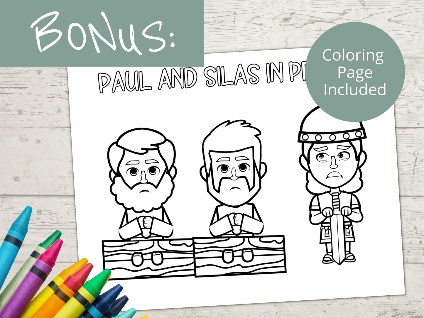 Paul and Silas Printable Activity Page